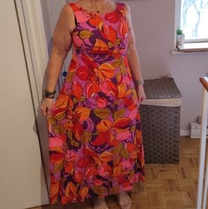 SOLD-Vintage 60s Hawaiian maxi-dress